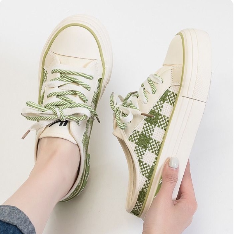 Giày Lười Vải canvas Họa Tiết Hoa Anh Đào Thời Trang Mùa Hè 2023 Cho Nữ