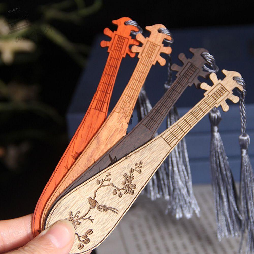 Kẹp Đánh Dấu Trang Sách Bằng Tre Phong Cách AUGUSTINA Cổ Điển