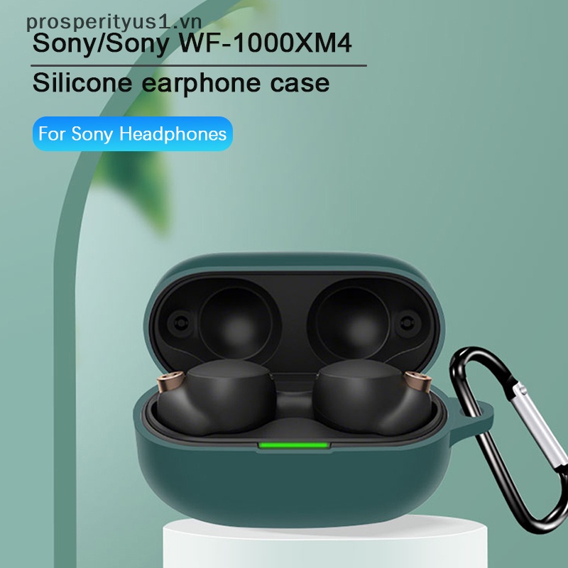 Vỏ Bảo Vệ Hộp Sạc Tai Nghe Bluetooth Sony WF-1000XM4 prosperityus1 [VN] Bằng Silicon Chống Sốc / Bụi / Thấm Nước