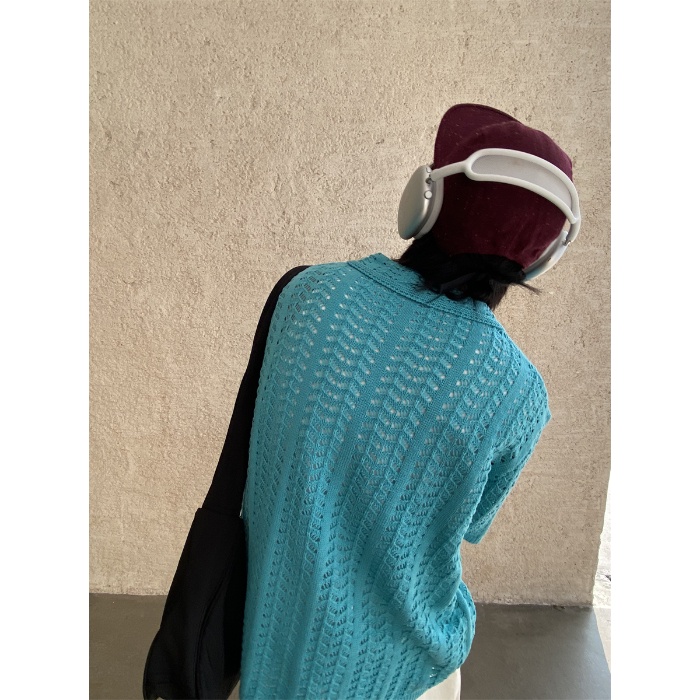 Áo Sơ Mi Dệt Kim Mỏng Dáng Rộng Cổ Đứng Tay Ngắn Thời Trang Mùa Hè Thoáng Khí Cho Nam