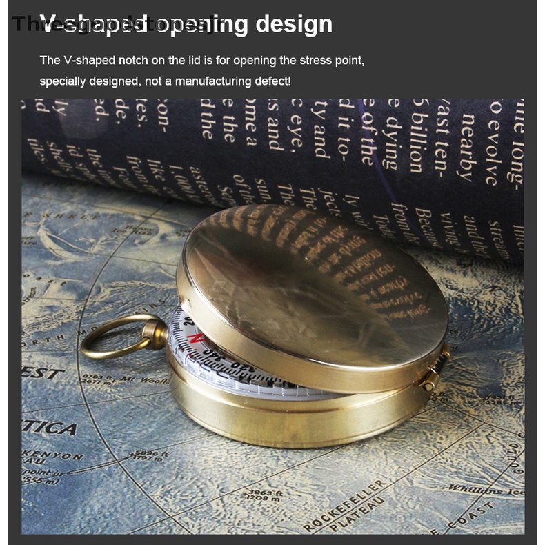 La Bàn Bỏ Túi Bằng Đồng Thau Chất Lượng Cao Tiện Dụng JR