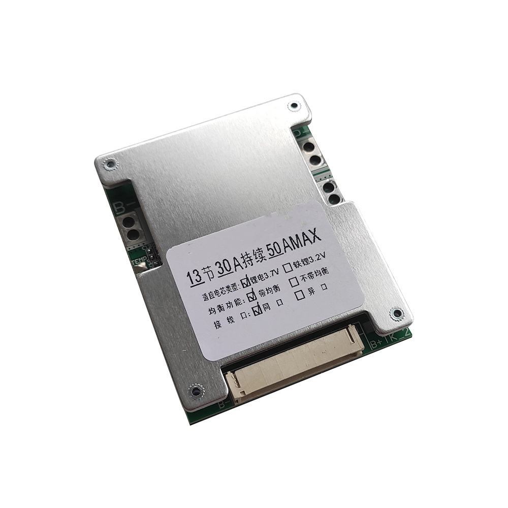 RIRIHI Bảng Mạch Bảo Vệ Pin Lithium 13S 48V 50A Dành Cho Pin 3.7V