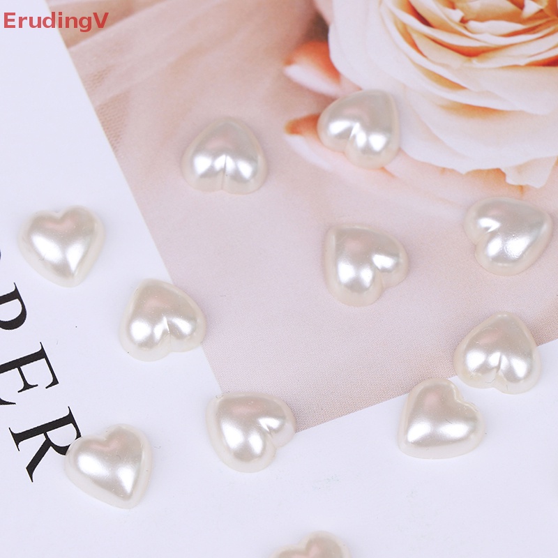 Bộ 100 Hạt Cườm Hình Trái Tim Phẳng Dùng Làm Đồ Thủ Công DIY