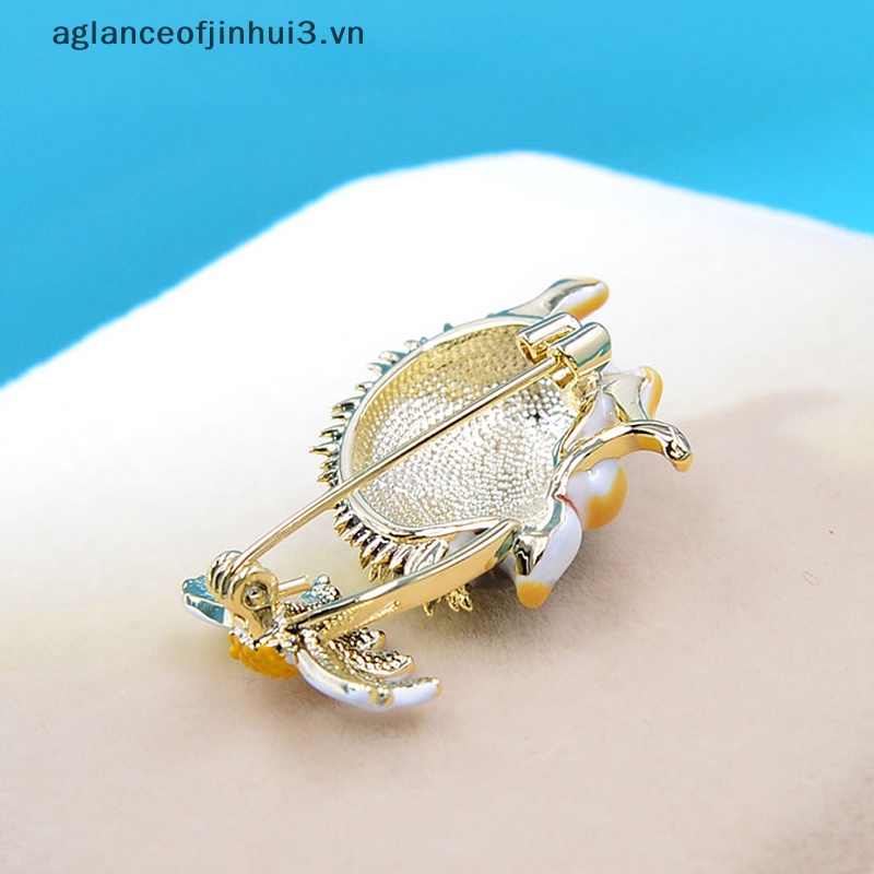 Ghim Cài Áo Hình Chú Nhím / Hoa Cúc Nhỏ Giọt Dễ Thương Thời Trang Cho Nữ