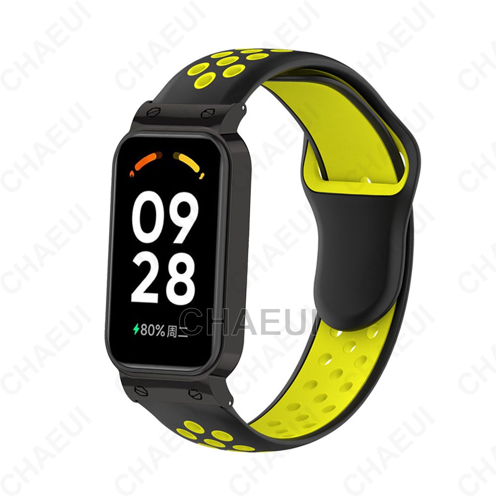 Dây Đeo Tay 2 Trong 1 Kèm Ốp Bảo Vệ Cho redmi smart band 2 / xiaomi mi band 7 pro / xiaomi smart band 8 active