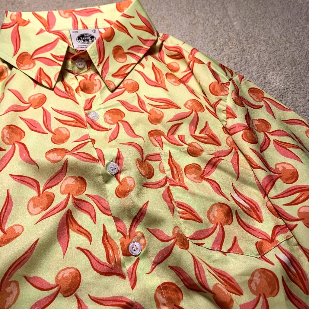 NRVP Áo Sơ Mi Nữ Ngắn Tay In Họa Tiết Độc Đáo Phong Cách Hàn Quốc Mới