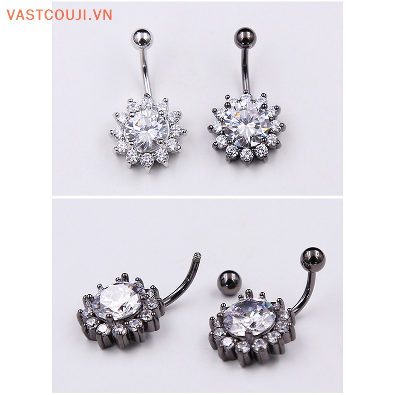 Khuyên Rốn Hình Hoa Đính Đá Pha Lê Gợi Cảm Thời Trang Cho Nữ VN