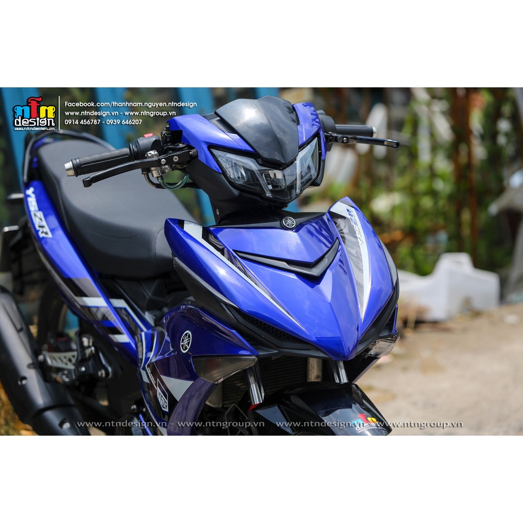 Tem rời Exciter 150 xám xanh - Mẫu Y15ZR Chuẩn From