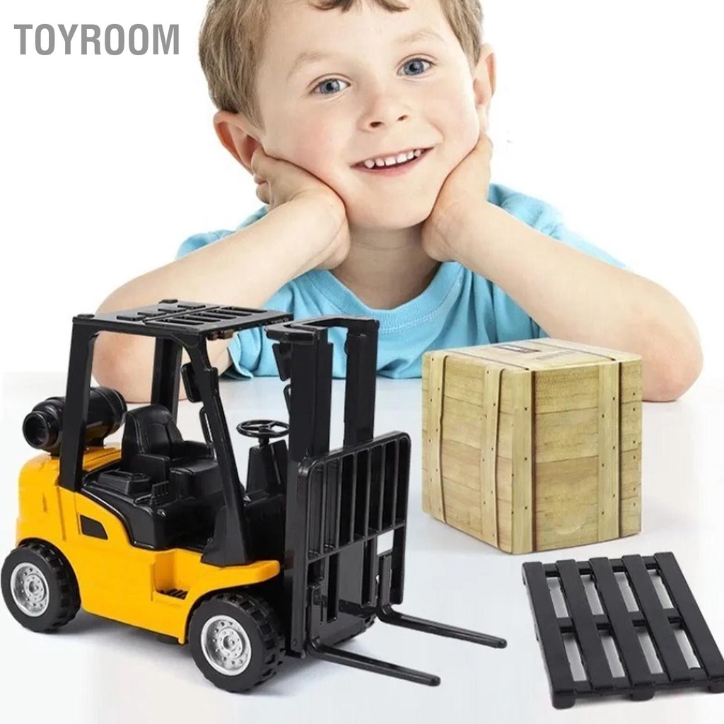 Có thể bán buôn Đồ chơi xe kỹ thuật hợp kim trẻ em Kéo lại Đúc nâng xây dựng nhỏ ToyRoom Hàng giao ngay