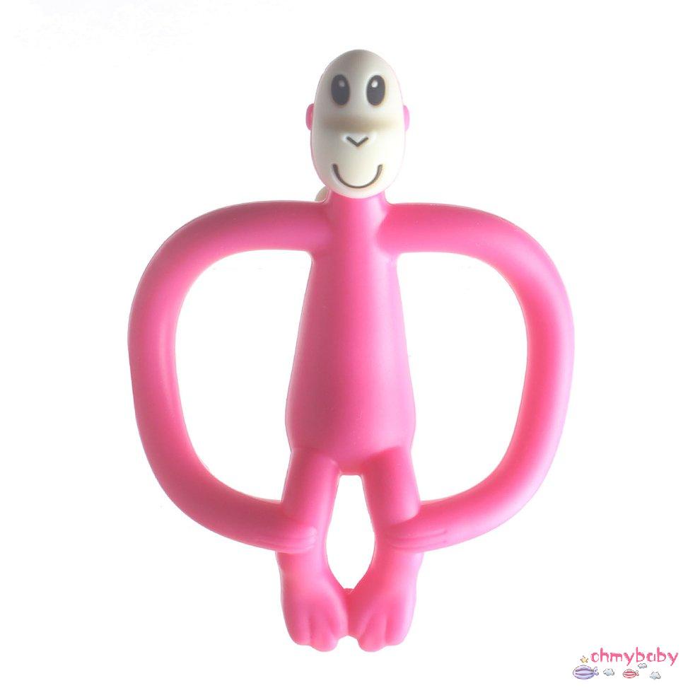 [Sẵn sàng] Trẻ Sơ Sinh Silicone Hoạt Hình Khỉ Răng Hàm Thanh Giảm Đau Dụng Cụ Dễ Dàng Vệ Tay Cầm Vòng [P/7]