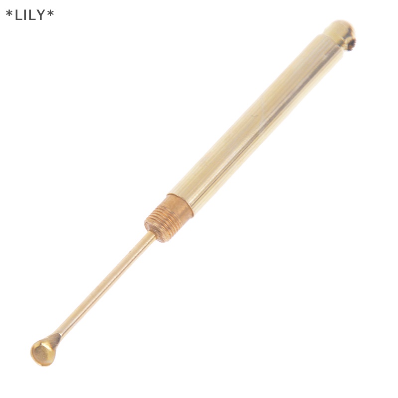 LILY Gấp loại vàng ráy tai sạch hơn ráy tai sáp loại bỏ công cụ Tai muỗng kèm theo uuu