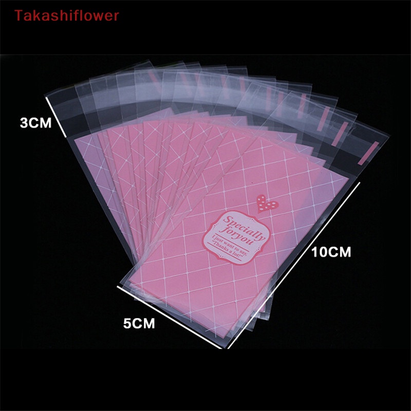 Set 100 Túi Nhựa Đựng Bánh Quy Mini Tự Dính Tiện Lợi