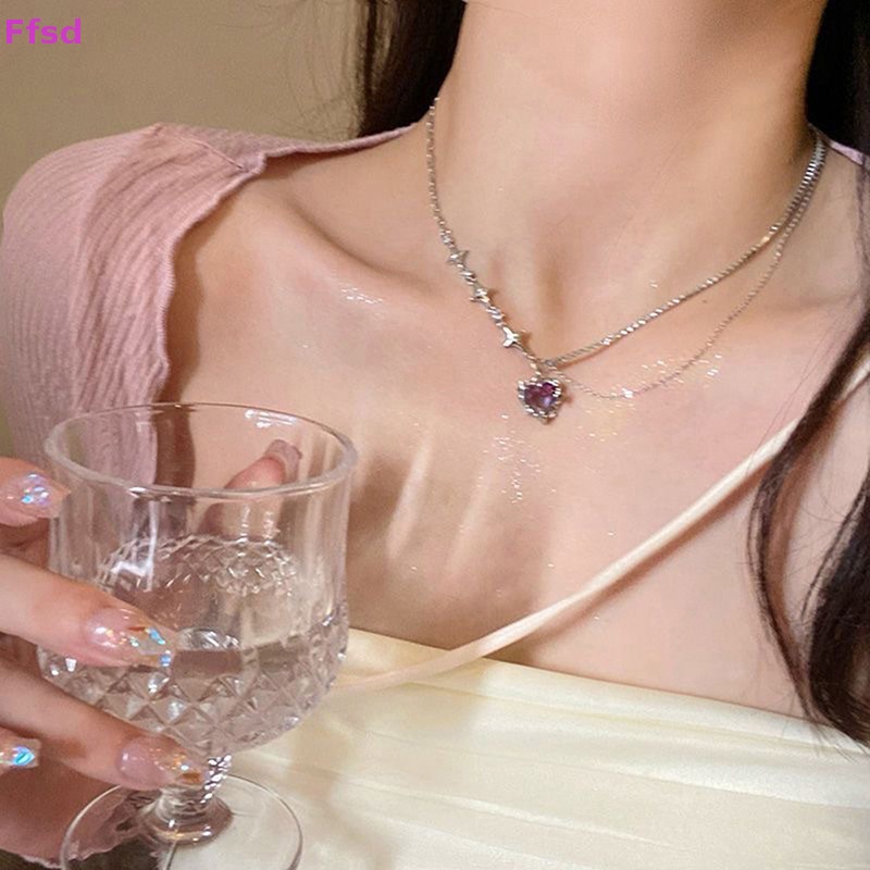 {Ffsd} Vòng cổ Mặt Hình Ngôi Sao Pha Lê Cá Tính Thời Trang Hàn Quốc Y2k * Bán Chạy Cho Thanh Thiếu Niên