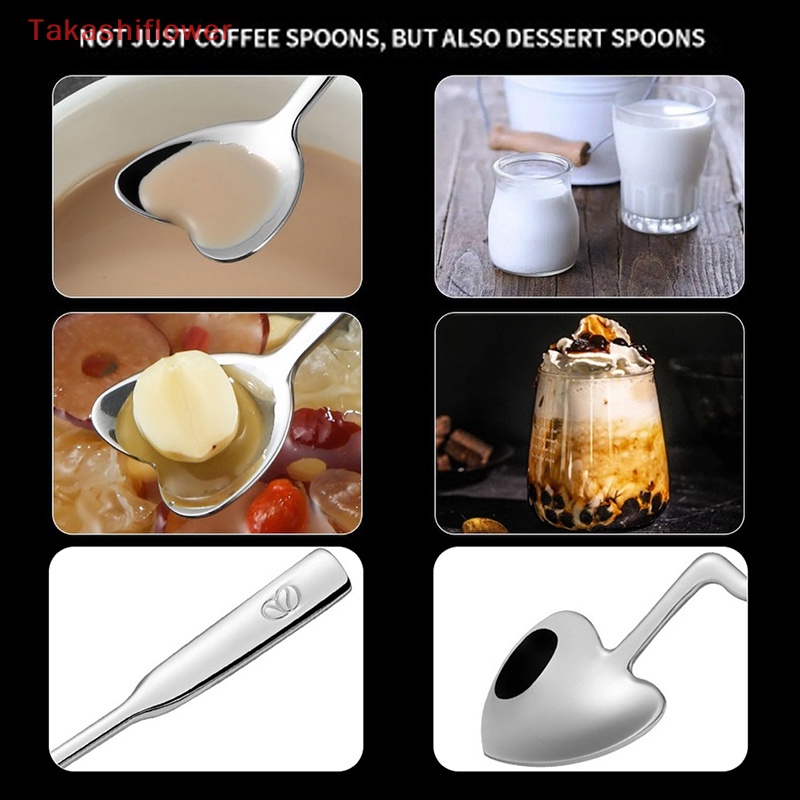 Muỗng Uống Cà Phê Bằng Thép Không Gỉ Đầu Cong