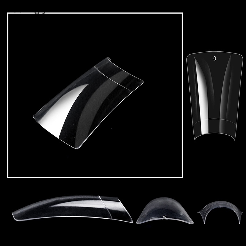 Bộ 500 Móng Tay Giả Ngắn Che Phủ Toàn Diện Bằng Acrylic