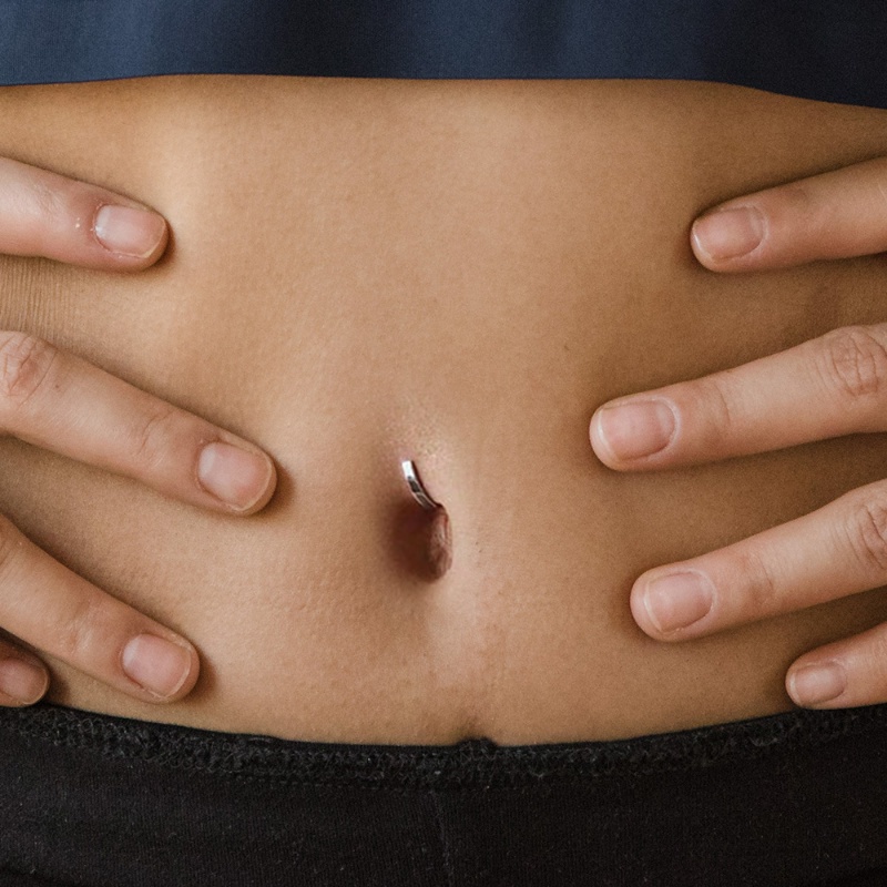 Khuyên Rốn Bằng Thép Không Gỉ Kiểu Dáng Hình Học Đơn Giản Thời Trang