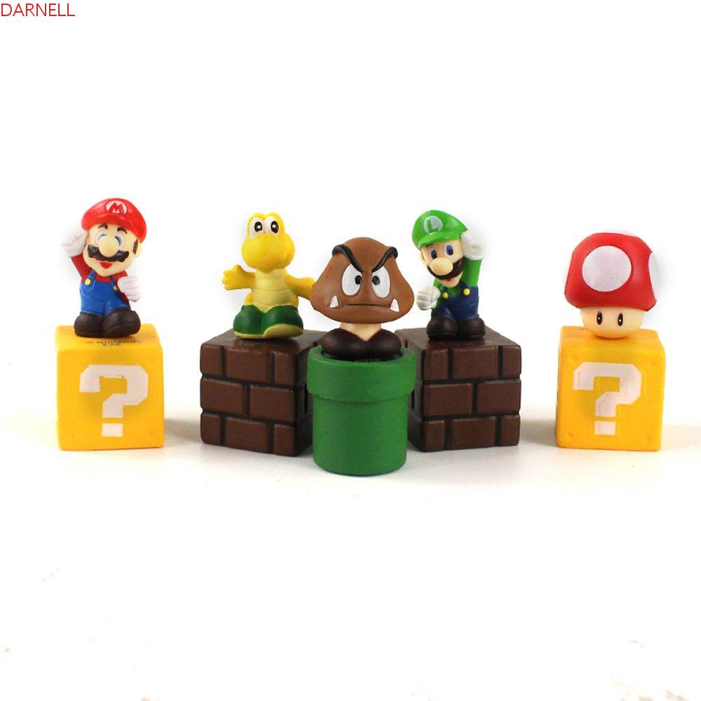 Set 5 Mô Hình Đồ Chơi Nhân Vật Hoạt Hình Mini Bằng PVC Để Bàn Trang Trí