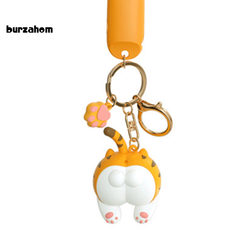 Dây Cáp Sạc Micro USB Type-C 8Pin Thiết Kế Móc Khóa Hình Mông Mèo Hoạt Hình Siêu Tốc Độ Cao 3 Trong 1 Cho Android