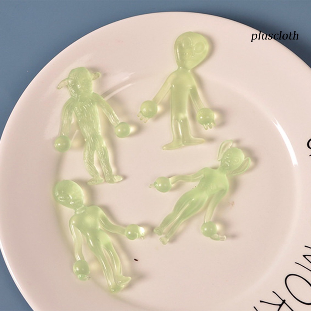 &lt; Plus &gt; Set 10 Đồ Chơi Hình Người Ngoài Hành Tinh Mềm Mại Phục Hồi Nhanh Chóng Vui Nhộn TPR Làm Quà Tặng Sinh Nhật