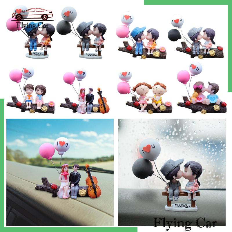 Set 2 Tượng Mô Hình Xe Hơi Trang Trí Bảng Điều Khiển Cho Bé Gái