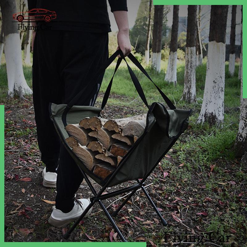 Túi Tote Gỗ Lửa Cỡ Lớn Đựng Củi Tiện Dụng Mang Theo Du Lịch Cắm Trại BBQ Lzdjfmy2