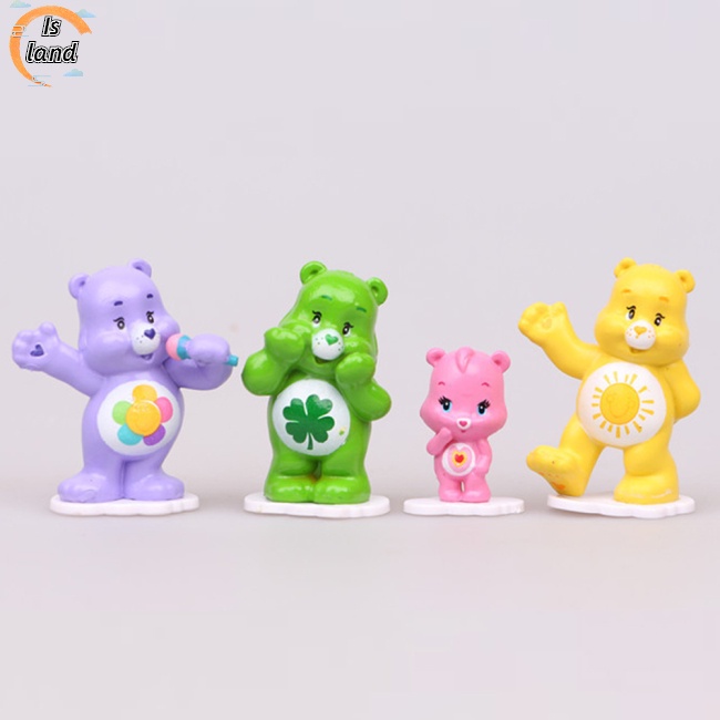 Bộ 12 Mô Hình Gấu Nhiều Màu Sắc Dùng Trang Trí Bánh Kem Sinh Nhật Cho Bé