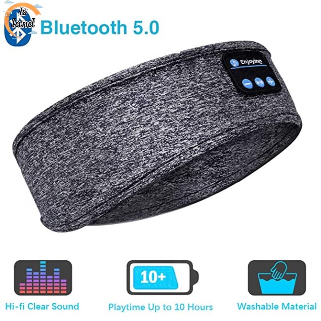 [IS] Băng Đô Tích Hợp Tai Nghe Bluetooth Không Dây Siêu Mềm Dùng Khi Chơi Thể Thao
