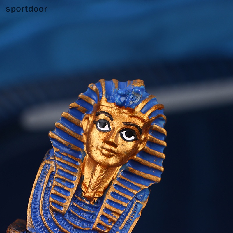 [sportoutdoor] Tượng Vua Pharaoh Ai Cập Cổ Đại Thu Nhỏ Trang Trí Nhà Búp Bê Thần Thoại [out]