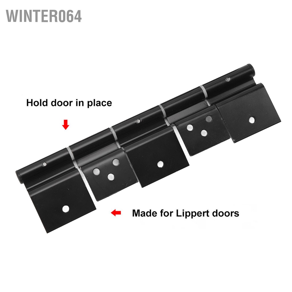 Winter064 2 Chiếc RV Mục Từ Ma Sát Cửa Bản Lề Kim Loại Hoạt Động Êm Cao Cấp Màu Đen Dễ Dàng Lắp Đặt Cho Bánh Xe 5th Kéo Motorhome