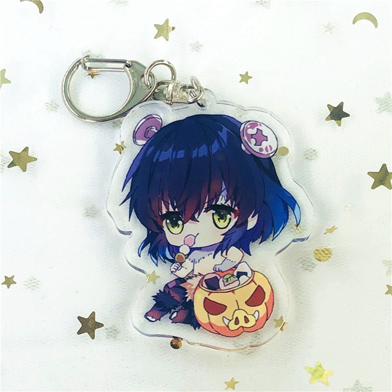 Móc Chìa Khóa Bằng Acrylic Hình Hoạt Hình Demon Slayer Độc Đáo