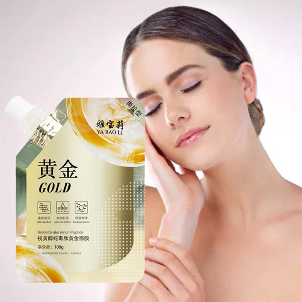 YABAOLI Retinol Snake Venom Peptide Gold Facial Mask 100g Retinol Mask Peel Mask Gold Face Mask Cleansing Gel Cleanser For Face Peel Off Mask