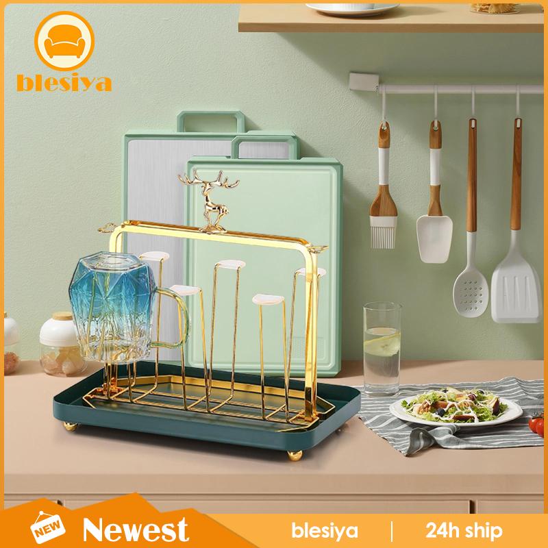 Giá Đỡ Cốc 6 Ngăn Bằng Kim Loại Sang Trọng Tiện Dụng Cho Văn Phòng