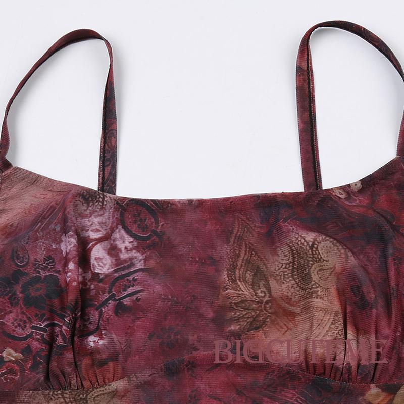 [] Áo Lưới Không Tay In Hình Paisley Cổ Điển Dạo Phố Cho Nữ