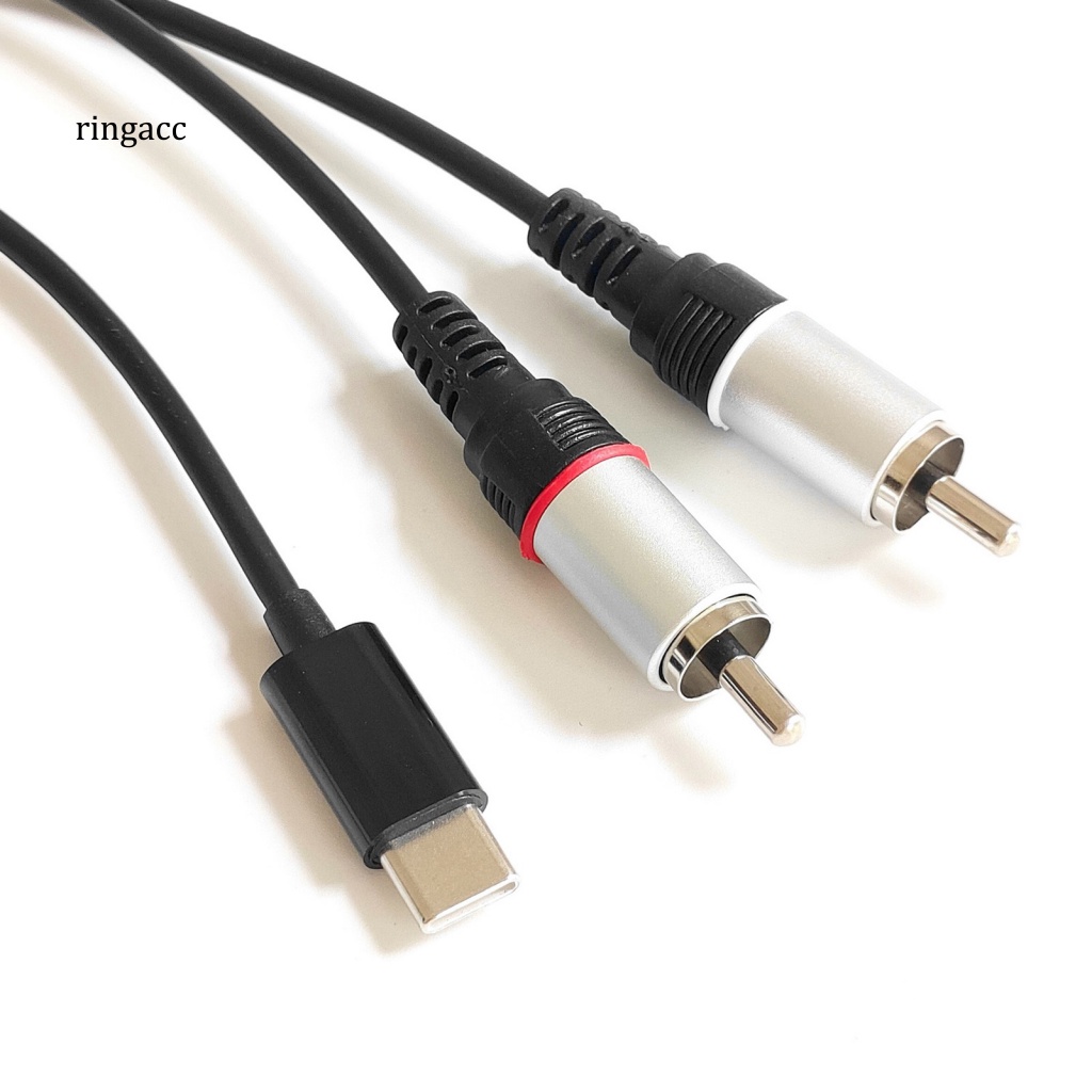 Dây Cáp Âm Thanh RGA Chuyển Đổi Cổng Type-C Sang 2RCA Chuyên Dụng