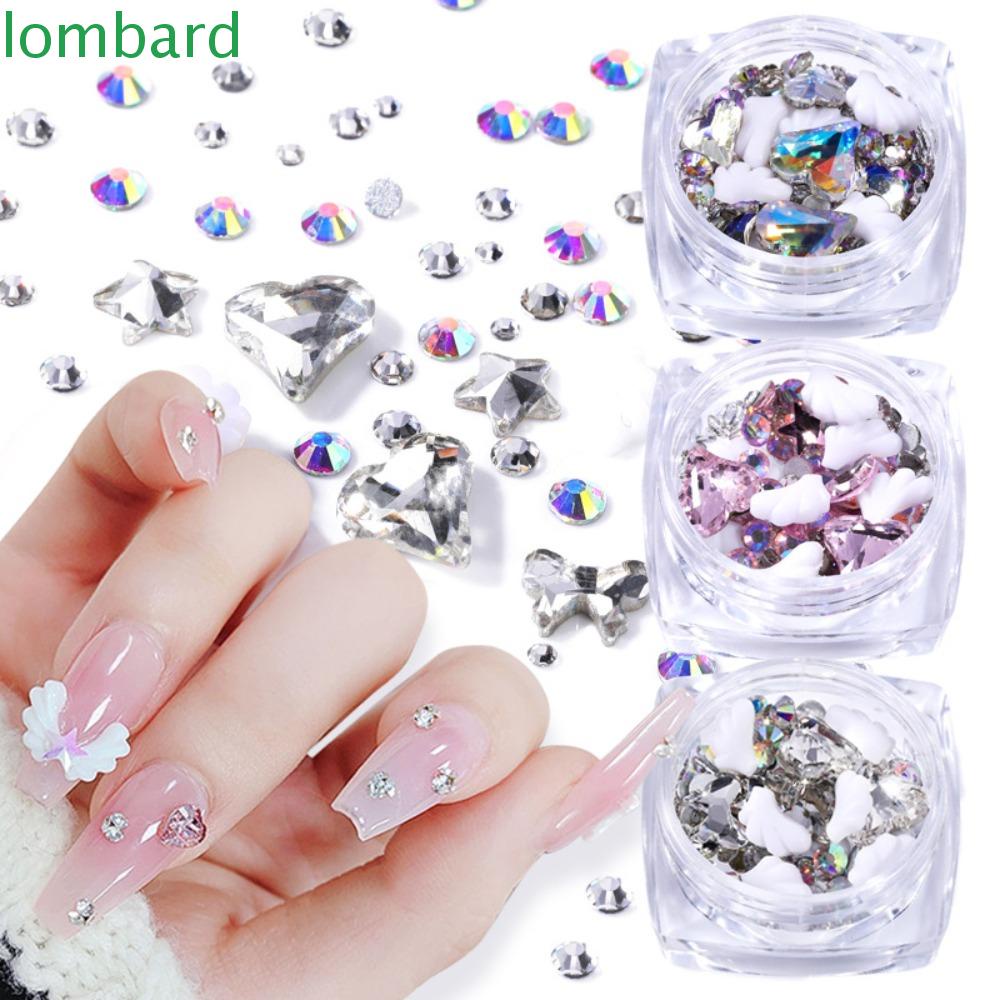 Đinh Tán Trang Trí Móng Tay Chuyên Dụng|Phụ Kiện Trang Trí Móng Tay Hình Trái Tim Đôi Cánh 3D Thời Trang Dành Cho Nữ