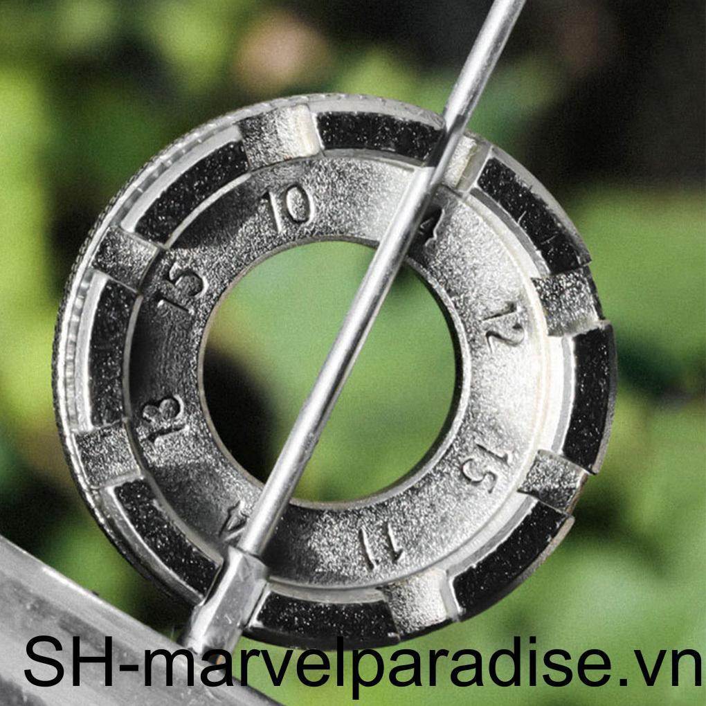 Cờ Lê 8 Hướng Bằng Thép Mạ Điện Chống Trượt Dùng Sửa Chữa Bánh Xe Đạp