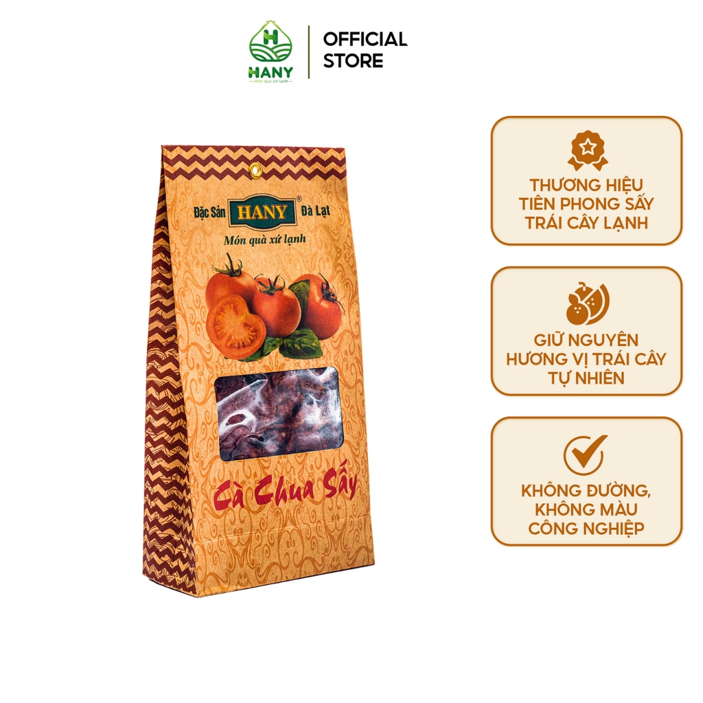 Cà Chua Sấy HANY Đặc Sản Đà Lạt Hương Vị Tự Nhiên Gói 200g