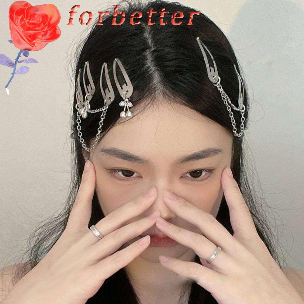 Kẹp Tóc Hình Giọt Nước Bằng Hợp Kim Phong Cách Hàn Quốc Đơn Giản Cho Nữ