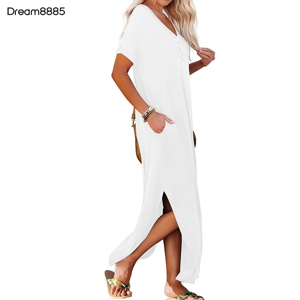 [Mabre85 Stock] Váy Nữ Mùa Hè Màu Trơn