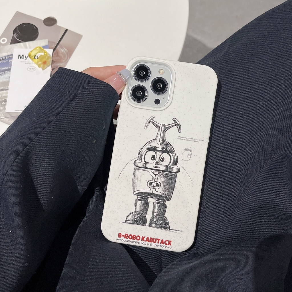 Ốp Điện Thoại PC Viền Silicon Mềm Chống Sốc Họa Tiết Hoạt Hình Đơn Giản Cho iPhone 14 13 12 11 PRO MAX