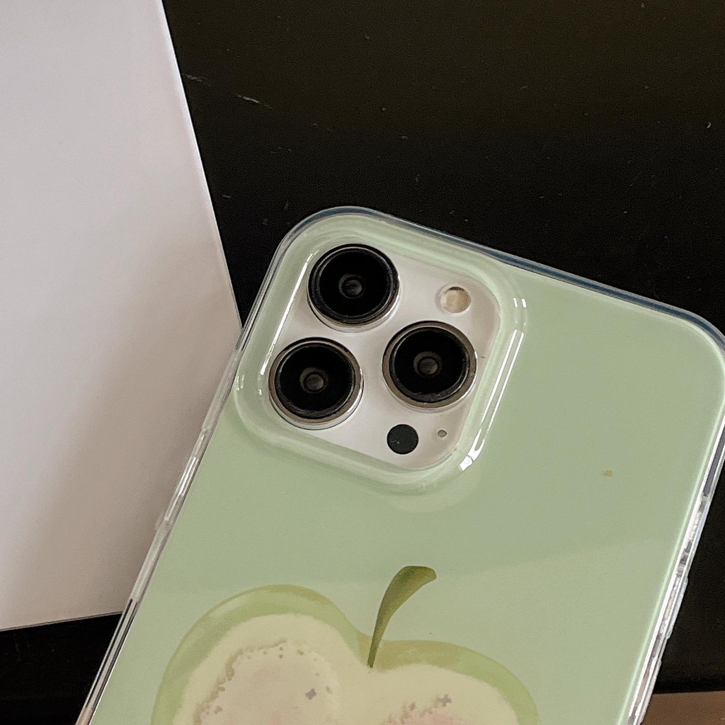 Ốp Điện Thoại Imd TPU Mềm Trong Suốt In Hình Hoạt Hình Đơn Giản Chống Sốc Cho iPhone 14 13 12 11 Pro Max