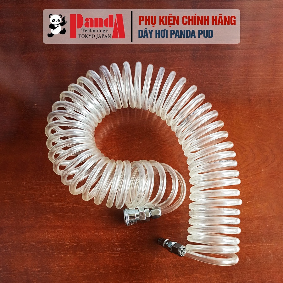 Dây hơi Panda PUD dùng cho máy nén khí, có sẵn 2 đầu nối nhanh , ống dẫn hơi