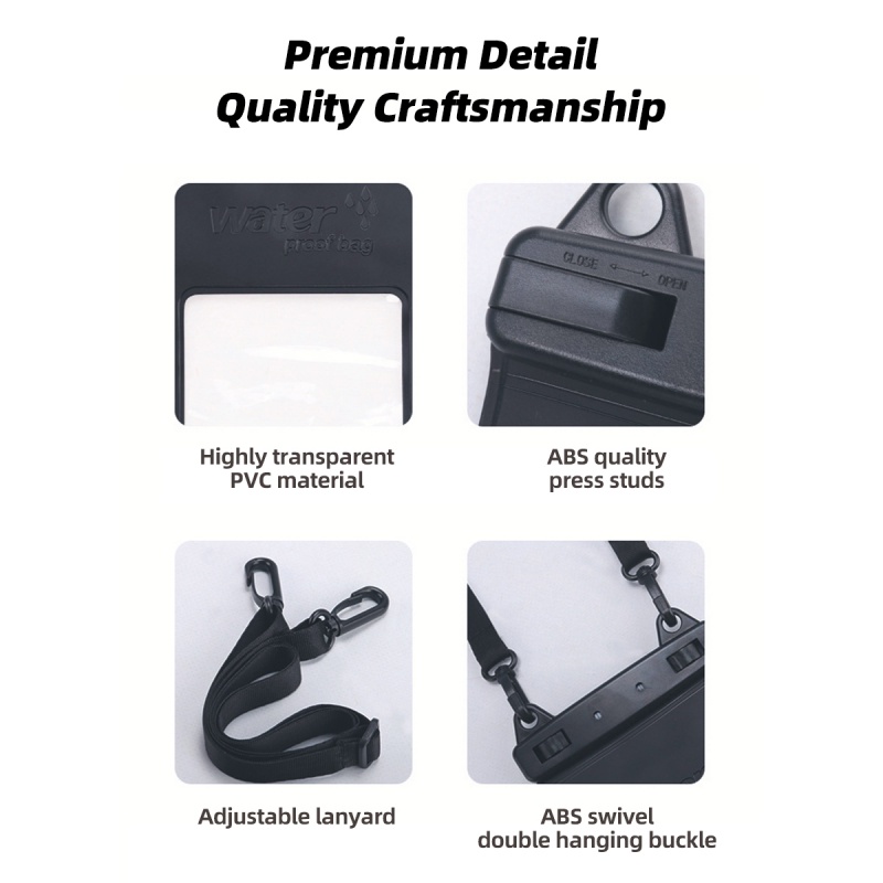 Túi Đựng Điện Thoại Chống Thấm Nước HdoorLink Kích Thước 7.5 Inch Tiện Dụng Khi Đi Bơi