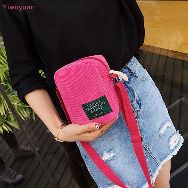 Túi Đeo Chéo Vai Bằng Vải Nhung Nhỏ Hình Vuông Đơn Giản Hàng Mới