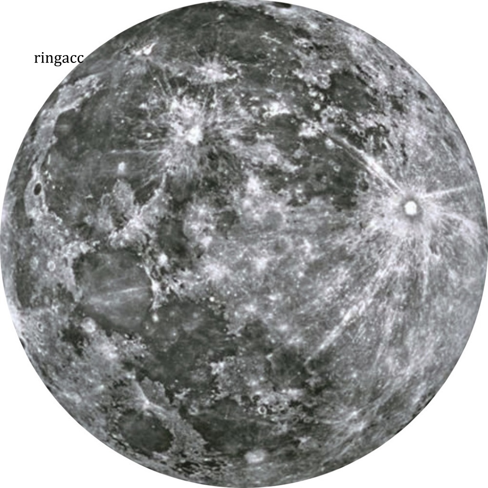 Tấm Lót Chuột Hình Tròn Họa Tiết Trái Đất / Mặt Trăng / Sao Hỏa Độc Đáo Tiện Dụng