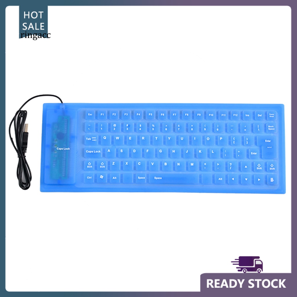 Bàn Phím Mini Có Dây USB Bằng Silicon Mềm Gấp Được RGA 85Keys