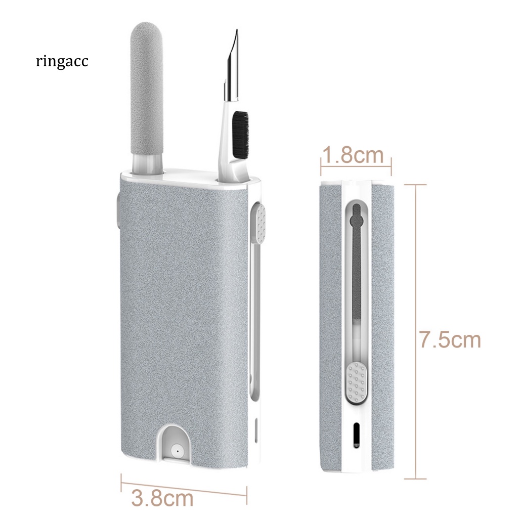 Bàn Chải Hai Đầu 5 Trong 1 Vệ Sinh Tai Nghe / Bàn Phím Máy Tính Đa Năng Tiện Dụng