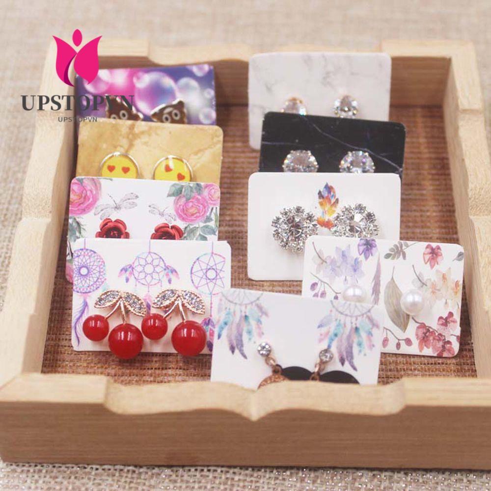 Set 100 Thẻ Tag Hình Bông Hoa Nhiều Màu