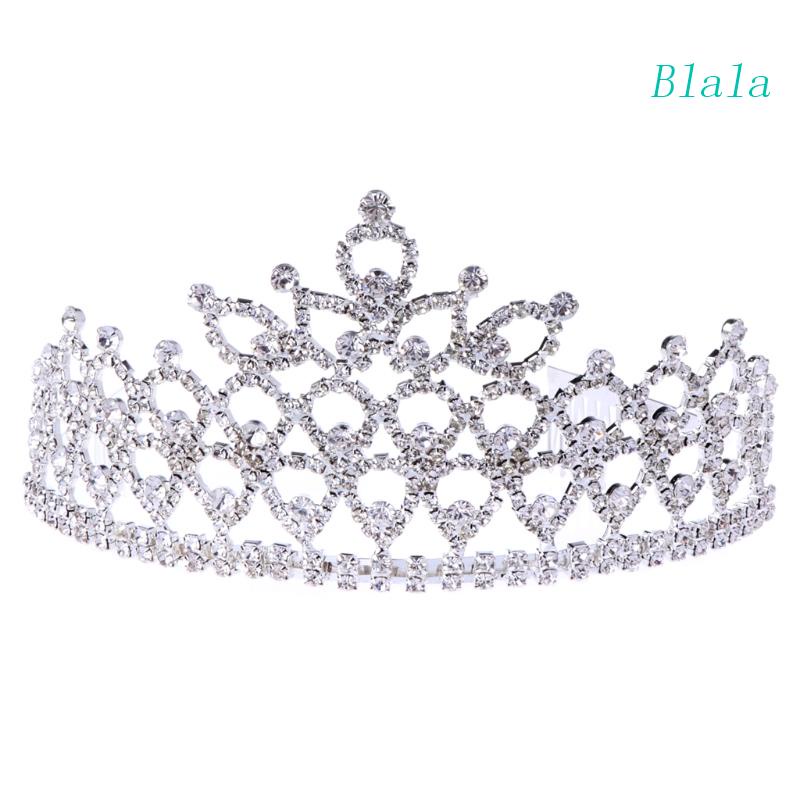 Vương Miện Công Chúa Đính Pha Lê Sang Trọng Cho Bé Gái