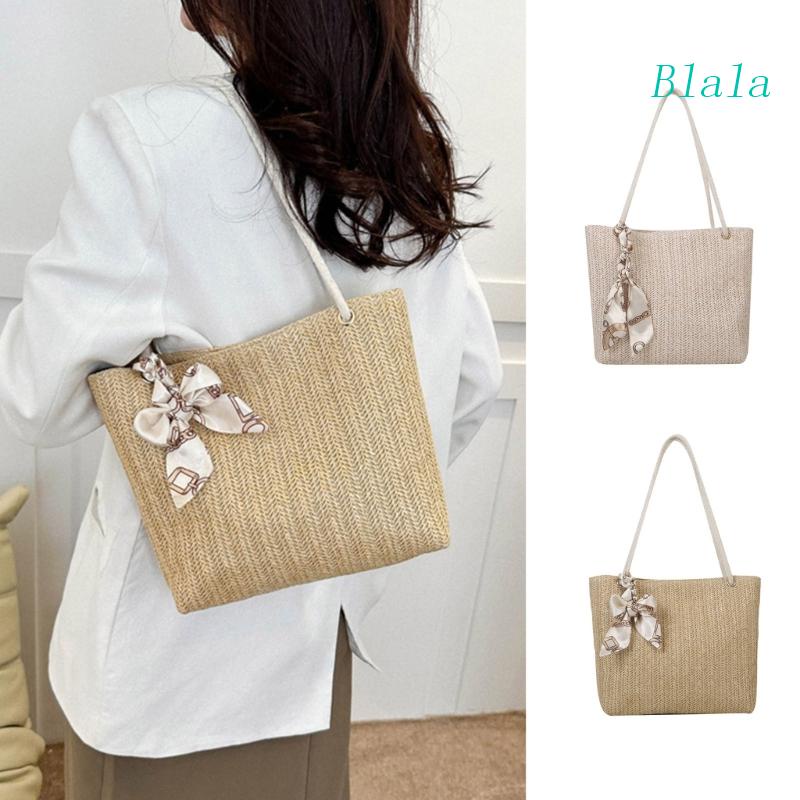 Túi Xách Đeo Vai Đan Cói Cỡ Lớn Thời Trang Nữ Sành Điệu